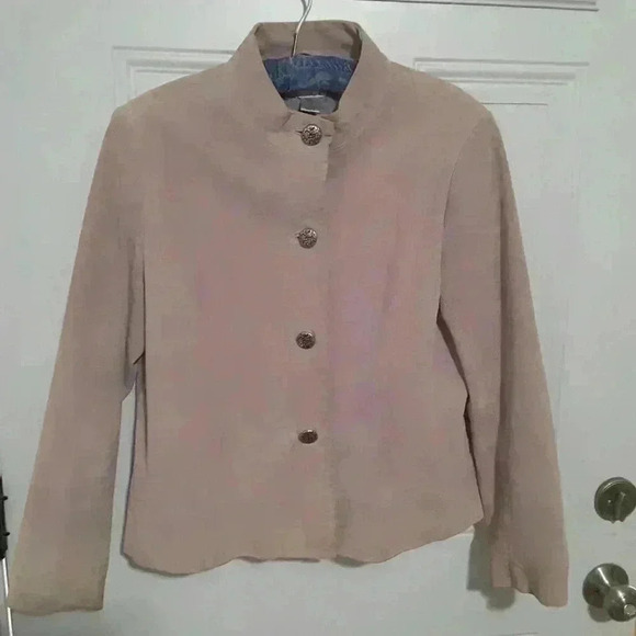 Chico's Leather Jacket Size 2 - Picture 1 of 4